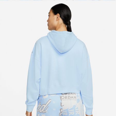 JORDAN Jordan Women's Fleece Allover Printed Hoodie celestine blue/summit  white snse-navigation-hr online at SNIPES
