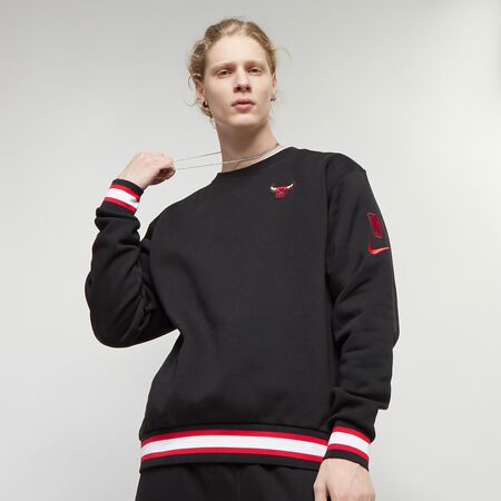 Nike Chicago Bulls Courtside NBA Fleece Crew Sweatshirt Black
