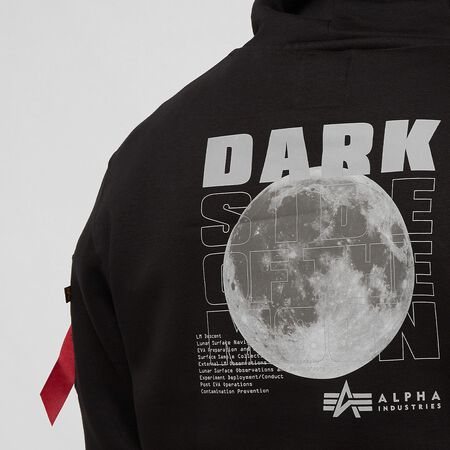 Alpha Industries Dark Side Hoody black/reflective Hoodies online at SNIPES