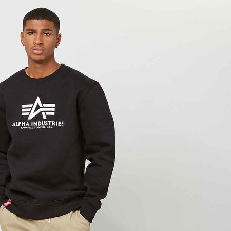 Alpha Industries Basic Sweater black Sweatshirts online at SNIPES