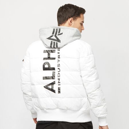 Alpha Industries MA-1 ZH Back Print Puffer FD white Bomber Jackets online  at SNIPES